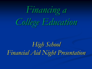 Financial Aid Presentation