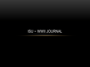 ISU ~ WWII Journal