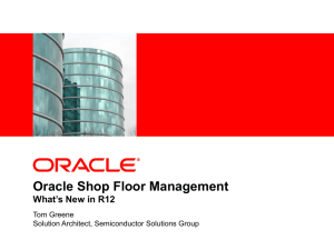 Overview of the New Financial Architecture in Oracle E