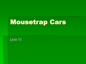 Mousetrap Cars - SCHOOLinSITES