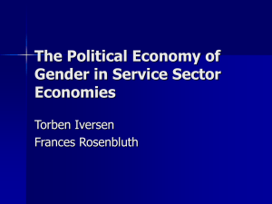 Gender and the Services Sector2
