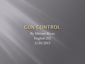 Gun Control - Miriam Isavel Rivas