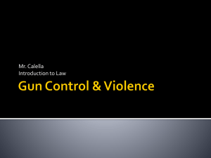 Gun Control & Violence
