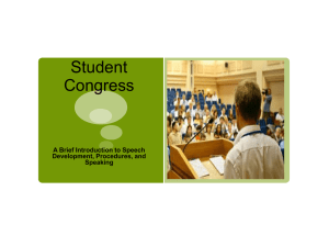 Student Congress (Beginning Level)