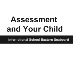 Assessment and Your Child