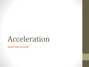 Acceleration PPT Notes