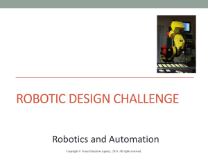 Introduction to Robotics Part 3: Design Challenges
