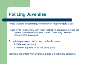 Policing Juveniles