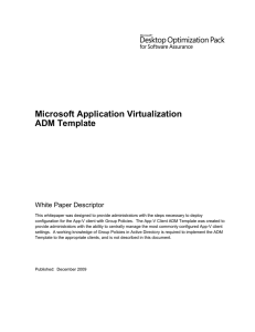Installing the App-V Client ADM Template