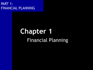 The Personal Financial Planning Process