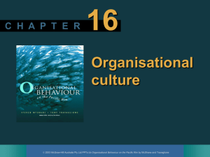C H A P T E R 16 Organisational culture
