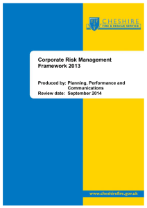 Risk management framework