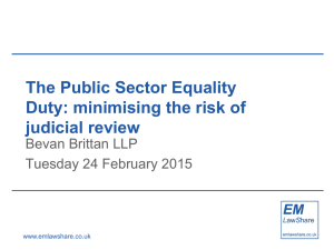 The Public Sector Equality Duty