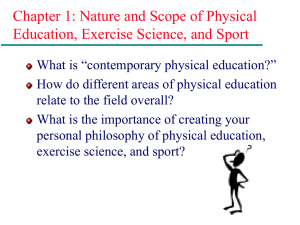Names for Physical Education and Sport