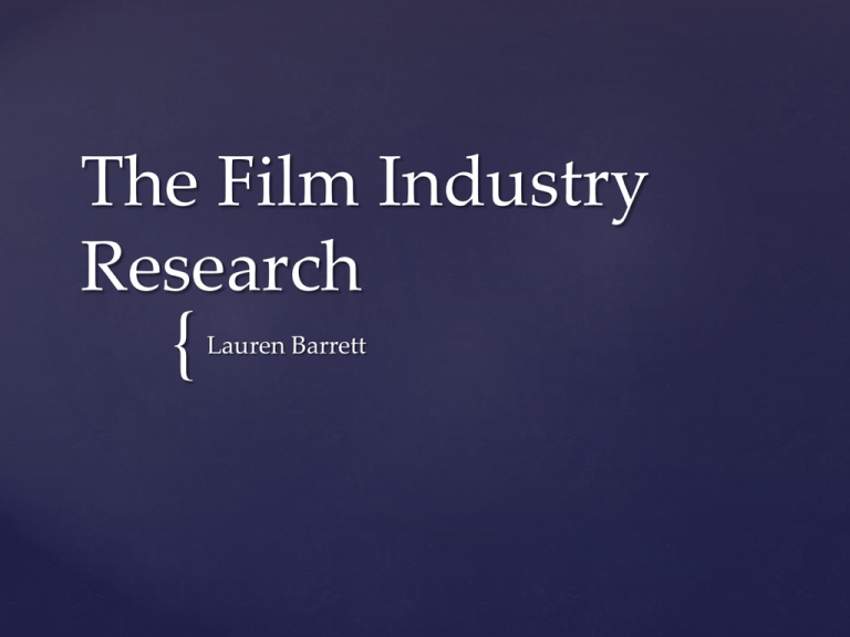 Is The Film Industry Growing