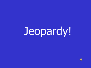 Cell Division Jeopardy r