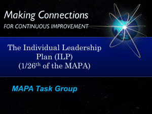 Individual Leadership Plan (ILP)