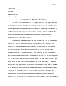 Sample Student Scarlet Letter Research Paper