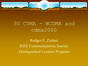 3G CDMA - WCDMA and cdma2000_2
