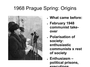 1968 Prague Spring: Origins