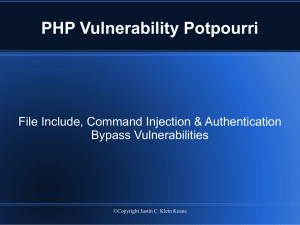 PHP Code Auditing - File Vulnerabilities