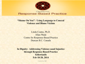 “Shame on You”: Using Language to Conceal Violence and Blame