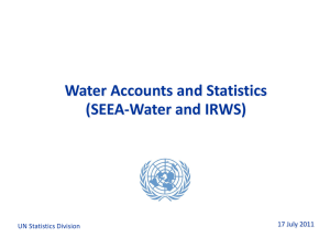 SEEA-Water and IRWS - United Nations Economic Commission for