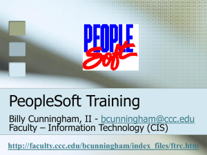 PeopleSoft Training