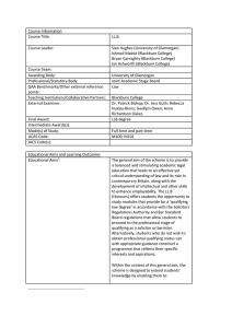 (Hons) Law. - Blackburn College