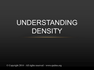 Understanding Density