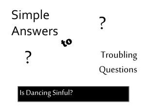 Simple Answers - Sound Teaching