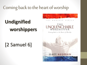 Undignified worshippers - Auldhouse Community Church