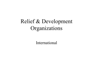 Relief & Development Organizations