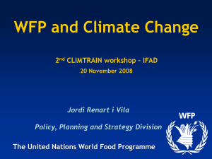 WFP and climate change