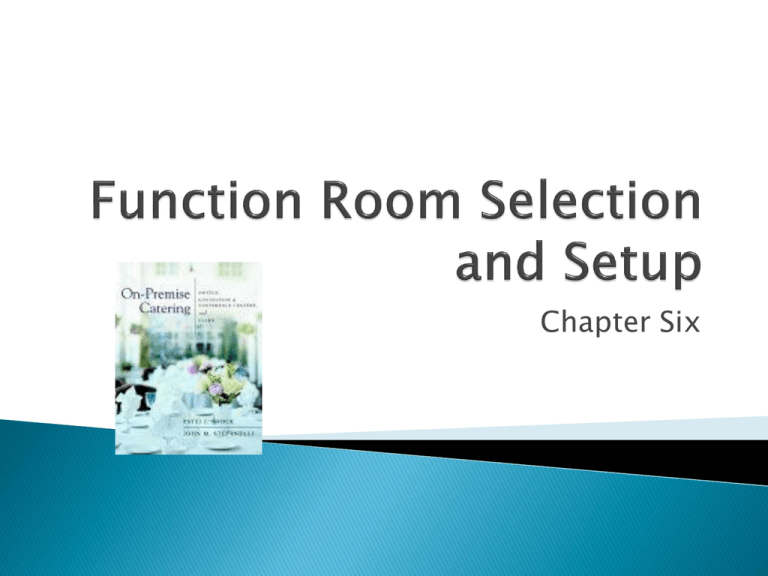 Function Room Selection And Setup