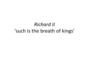 Richard II - University of Warwick