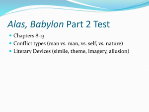 Alas, Babylon Part 2 Test