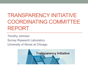 Transparency Initiative Coordinating Committee 2012-2013