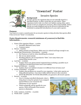 Student Lab: Invasive Species