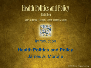 Health Politics and Policy - Delmar