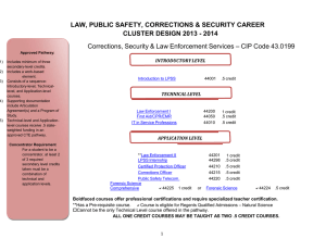 law, public safety, corrections & security career cluster design 2013
