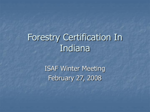seifert - Indiana Society of American Foresters