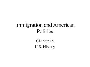 Immigration and American Politics