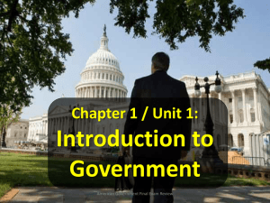 American Government Final Exam Review