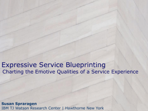 Expressive Service Blueprinting: Charting the Emotive Qualities of a
