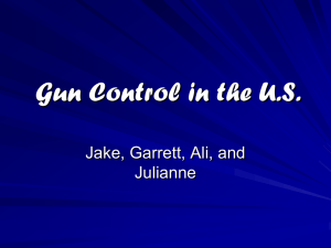 Gun Control in the US