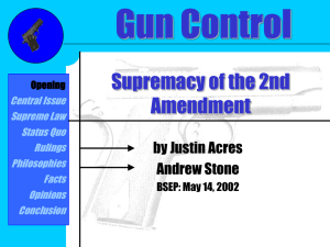 Gun Registration and Licensing