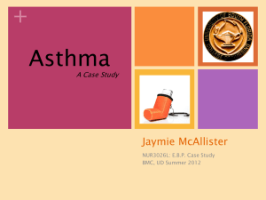Asthma case study