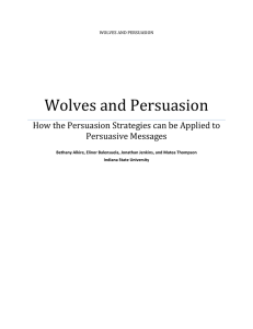 Wolves and Persuasion