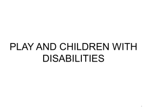 play and children with disabilities